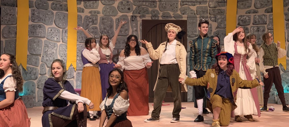 Performers in the WHS production of Once upon a mattress, the Spring 2022 Musical