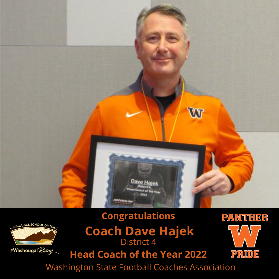 Coach David Hajek Named Head Coach of the Year - WSD