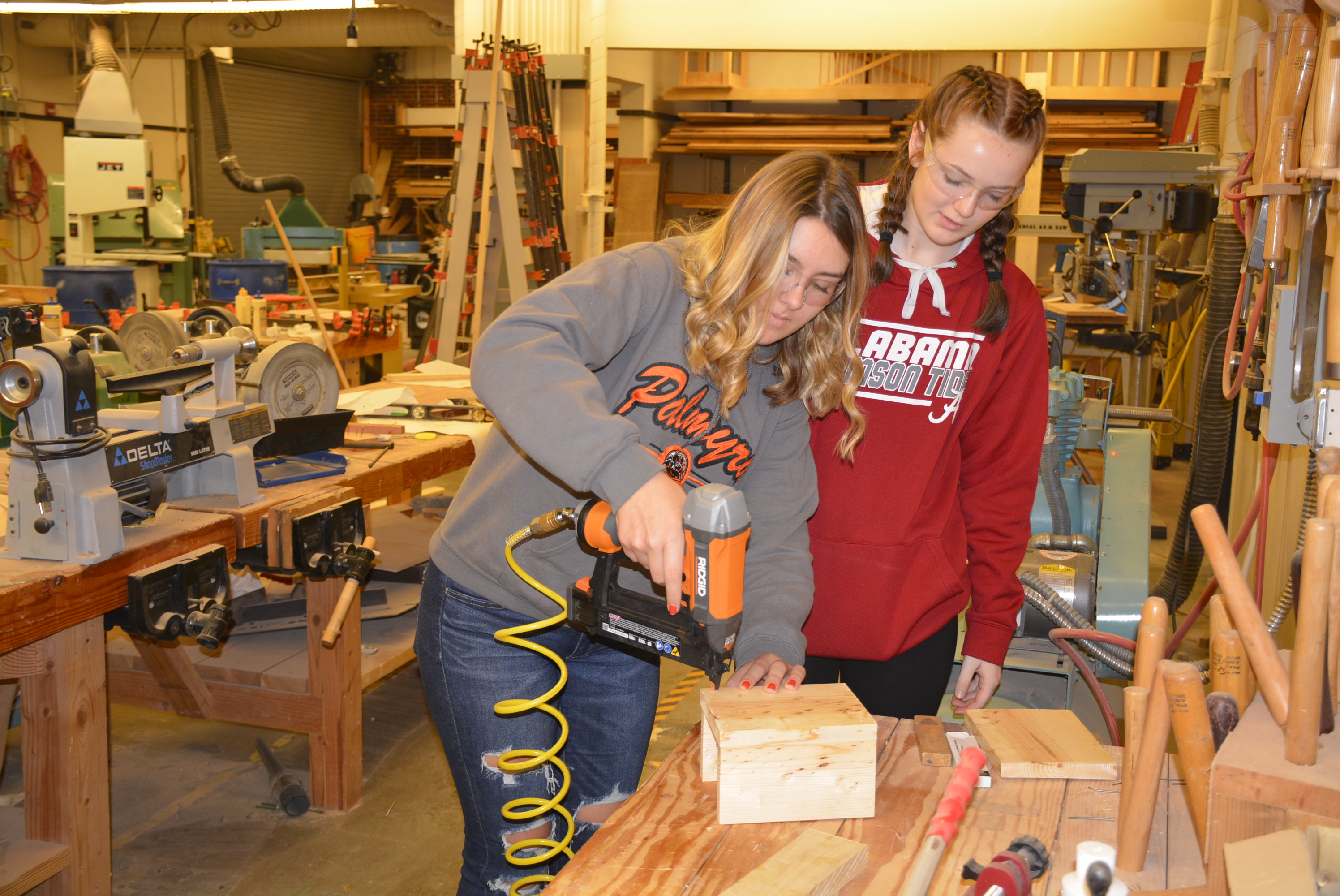 Woodworking Students Partner on Real World Project – Washougal