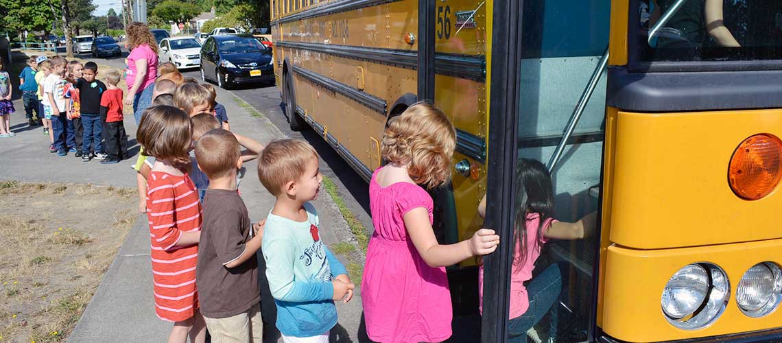 Hathaway kindergarten bus ride