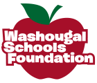 Washougal Schools Foundation logo with Red Apple