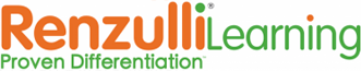 Renzulli Logo with RenzulliLearning Differentiation in Orange and Green