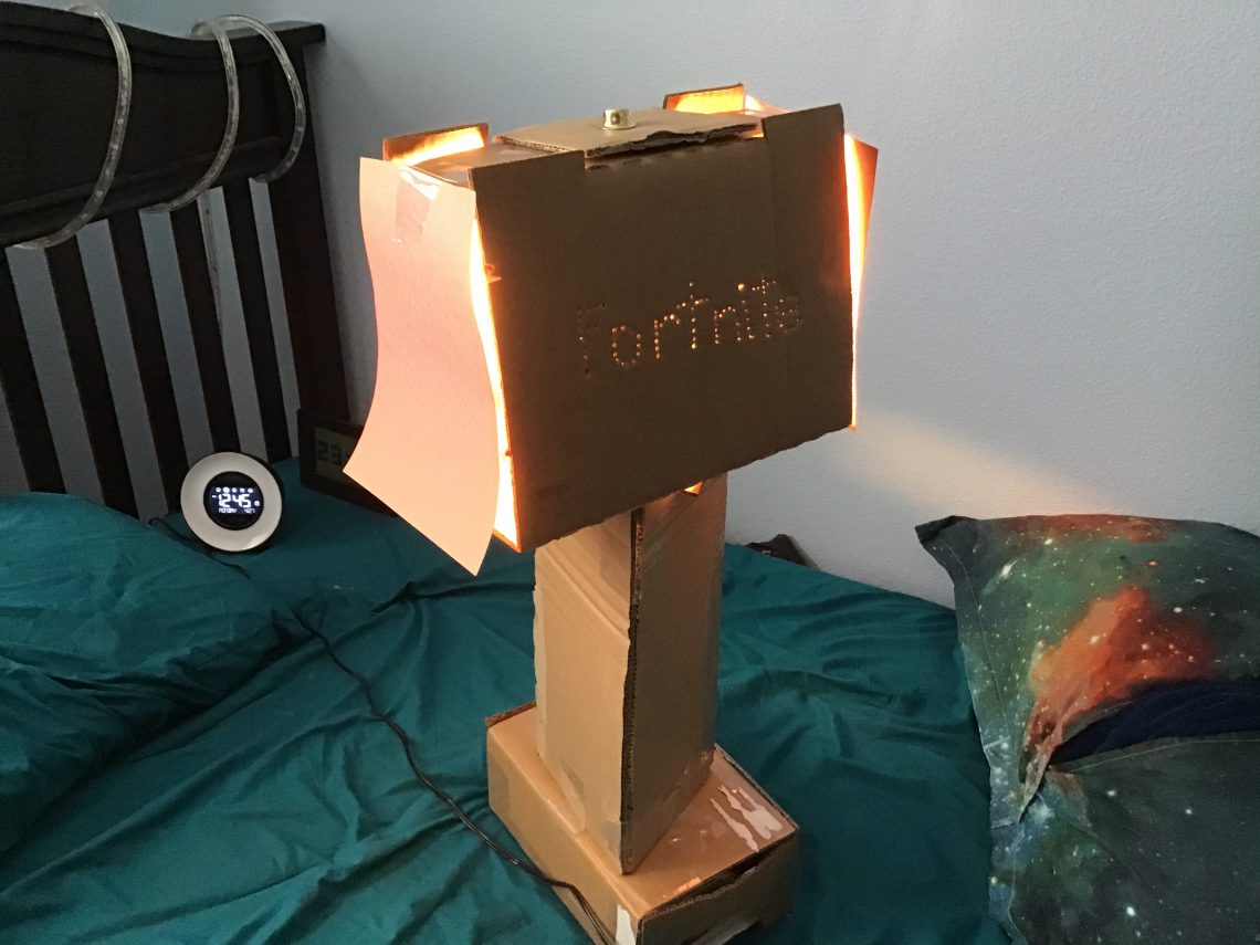 Rylley Jackson cardboard lamp
