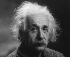 headshot of Albert Einstein